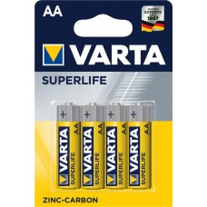 Батарейка VARTA SUPERLIFE AA BLI 4 ZINC-CARBON