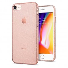 Чохол Spigen для iPhone 8/7 Liquid Crystal Glitter Rose Quartz (042CS21419)