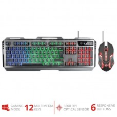 Комплект Trust GXT 845 Tural Gaming Combo STEEL