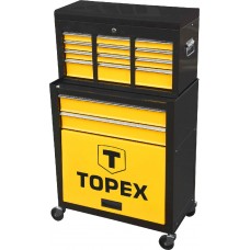 Шкаф инструментальный TOPEX, 2 выдвижных ящика, полка