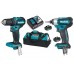 Набор аккумуляторного инструмента Makita DLX2220 (DTD155, DDF483, DC18RC, BL1830Bx2, сумка), 18В LXT