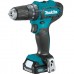 Шуруповерт аккумуляторный Makita HP333DWAE, 10.8В, 2Ач, CXT, 30 Нм, 1.2 кг