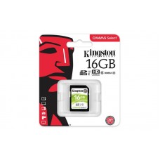 Карта памяти Kingston 16 GB SDHC Class 10 UHS-I Canvas Select SDS/16GB