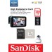 Карта памяти SanDisk 128GB microSDXC C10 UHS-I U3 V30 R100/W40MB/s High Endurance