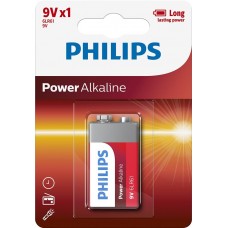 Батарейка Philips Power Alkaline 6LR61 BLI 1