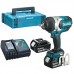 Гайковерт аккумуляторный Makita DTW1002RTJ, 18В, 5.0Ач х 2, LXT 18, 1000Нм, кейс