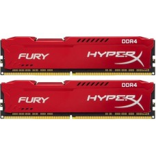 Память Kingston HyperX Fury DDR4 8GBx2 2666 CL17, Red