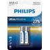 Батарейка Philips Ultra Alkaline AAA BLI 2