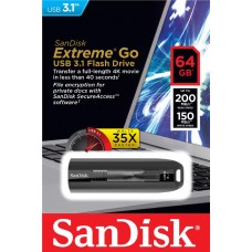 Накопитель SanDisk 64GB USB 3.1 Extreme Go R200/W150MB/s