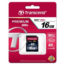 Карта памяти Transcend 16GB SDHC C10 UHS-I R30MB/s