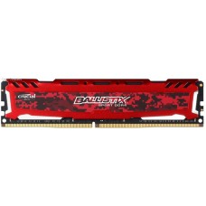 Память Micron Crucial DDR4 2400 8GB Ballistix Sport, Red, радиатор,Retail