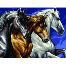 Набор для творчества Sequin Art PAINTING BY NUMBERS SENIOR Wild Horses SA1040