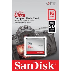 Карта памяти SanDisk 16GB CF Ultra R50MB/s