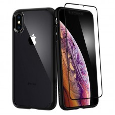 Чохол + скло Spigen iPhone XS Max Ultra Hybrid 360 Black (065CS25132)