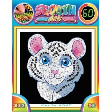 Набор для творчества Sequin Art 60 White Tiger SA1326