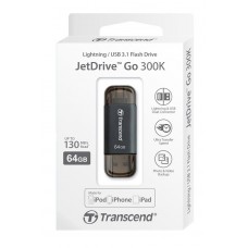 Накопичувач Transcend 64GB Go 300 USB/Lightning Black (TS64GJDG300K)
