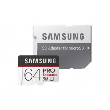 Карта памяти Samsung 64GB microSDXC C10 UHS-I R100/W30MB/s PRO Endurance + SD адаптер