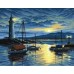 Набор для творчества Sequin Art PAINTING BY NUMBERS SENIOR Harbour at Sunrise SA0427