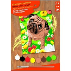 Набір для творчості Sequin Art PAINTING BY NUMBERS JUNIOR Pug SA1521