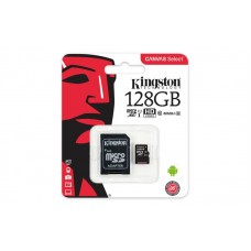 Карта пам'яті Kingston 128 GB microSDXC Class 10 UHS-I Canvas Select + SD Adapter SDCS/128GB