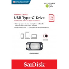 Накопитель SanDisk 32GB USB 3.0 Type-C Ultra R150MB/s (SDCZ450-032G-G46)