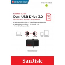 Накопитель SanDisk 16GB USB 3.0 Ultra Dual Drive OTG Black (SDDD2-016G-GAM46)