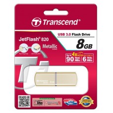 Накопитель Transcend 8GB USB 3.0 JetFlash 820 Metal Gold (TS8GJF820G)