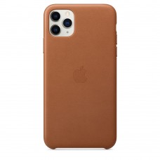 Чохол Apple iPhone 11 Pro Max Leather Case - Saddle Brown (MX0D2) 