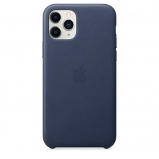 Чохол Apple iPhone 11 Pro Leather Case - Midnight Blue (MWYG2)