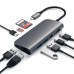 USB-хаб Satechi Aluminum Type-C Multimedia Adapter Space Gray (ST-TCMM8PAM)