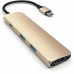 USB-хаб Satechi Aluminum Type-C Slim Multi-Port Adapter 4K Gold (ST-CMAG)