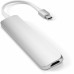 USB-хаб Satechi Aluminum Type-C Slim Multi-Port Adapter 4K V2 Silver (ST-SCMA2S)