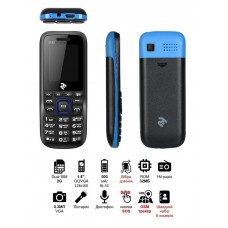 Мобильный телефон 2E E180 DualSim Black-Blue