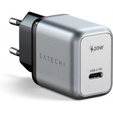 Адаптер живлення Satechi 20W USB-C PD Wall Charger Space Gray (ST-UC20WCM-EU)