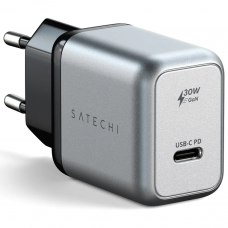 Адаптер живлення Satechi 30W USB-C PD Gan Wall Charger Space Gray (ST-UC30WCM-EU)