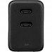 Адаптер живлення Native Union Fast GaN Charger PD 35W Dual USB-C Port Black (FAST-PD35-BLK-EU)