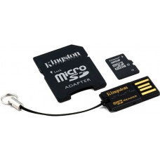 Карта памяти KINGSTON microSDHC 32GB Class 10 +SD адаптер +USB кардридер