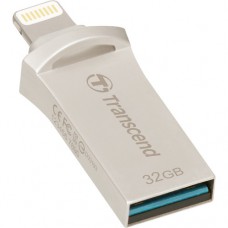флеш-драйв TRANSCEND JetDrive Go 500 32GB, Lightning/USB 3.1 Серебряный