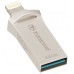 флеш-драйв TRANSCEND JetDrive Go 500 64GB, Lightning/USB 3.1 Silver