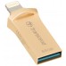 Флеш-драйв TRANSCEND JetDrive Go 500 64GB, Lightning/USB 3.1 Gold