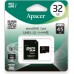 Карта памяти APACER microSDHC 32GB UHS-I U1+adapter
