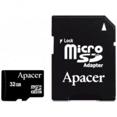 Карта памяти APACER microSDHC 32GB Class 4+adapter
