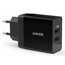 Зарядний пристрій Anker USB Wall Charger PowerPort2 24W/4.8A V3, Black (A2021L11)