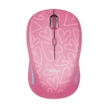 Мышь TRUST Yvi FX wireless mouse - pink
