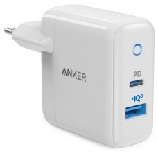 Мережевий зарядний пристрій Anker PowerPort PD+ 2 – 20W 1xPD & 15W 1xUSB White (A2636G21)