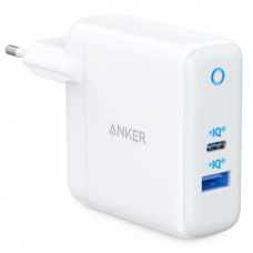 Мережевий зарядний пристрій ANKER PowerPort+ Atom III 45W USB-C+15W USB-A White (A2322G21)